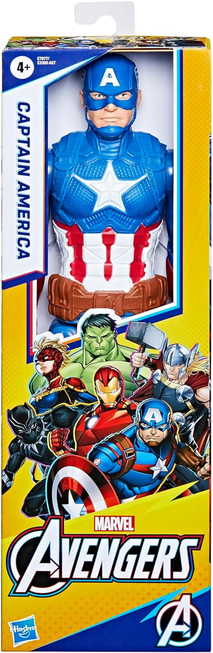 Avengers - Captain America (Action figure 30 cm con blaster Titan Hero Blast Gear