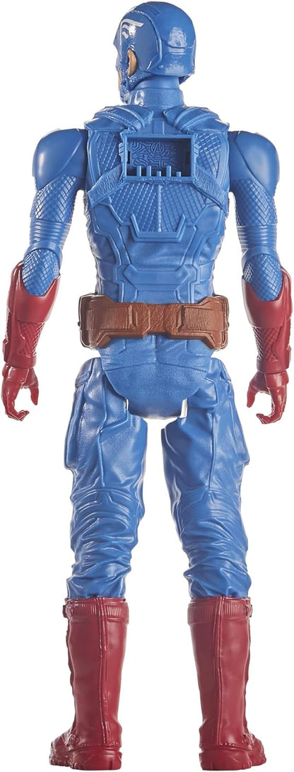 Avengers - Captain America (Action figure 30 cm con blaster Titan Hero Blast Gear