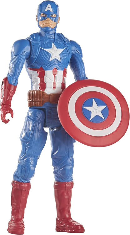 Avengers - Captain America (Action figure 30 cm con blaster Titan Hero Blast Gear