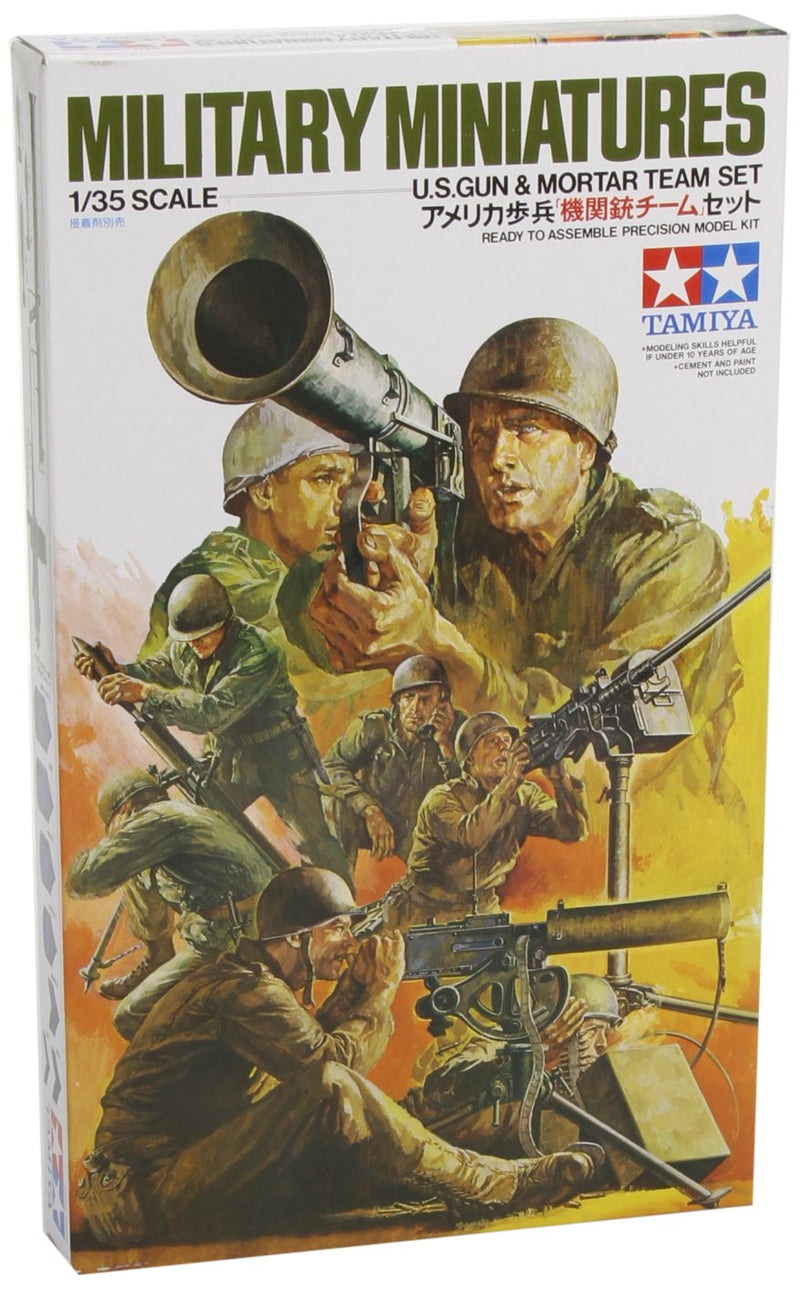 Tamiya 1/35 U.S. Gun And Mortar Team Kit (Japan Import