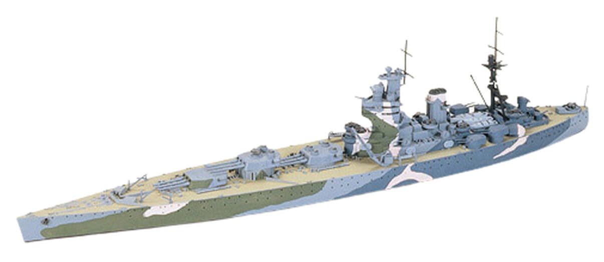Tamiya Battleship Militär 1:700 Brit. Acorazado Nelson WL-modelismo, Manualidades, Hobby, Pegado, Kit de plástico, Multicolor, (77504