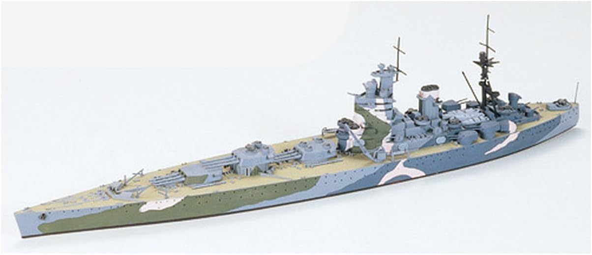Tamiya Battleship Militär 1:700 Brit. Acorazado Nelson WL-modelismo, Manualidades, Hobby, Pegado, Kit de plástico, Multicolor, (77504