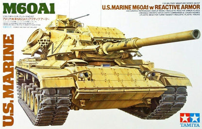 Tamiya Tamiya-1/35 U.S. Marine M60A1 Tank Plastic Kit de Modelo, Multicolor (T2M 35157