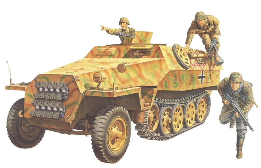 Tamiya 300035195-1:35 WWII Sonderkraftfahrzeug 251/1 Halbkettenfahrzeug Transport (4