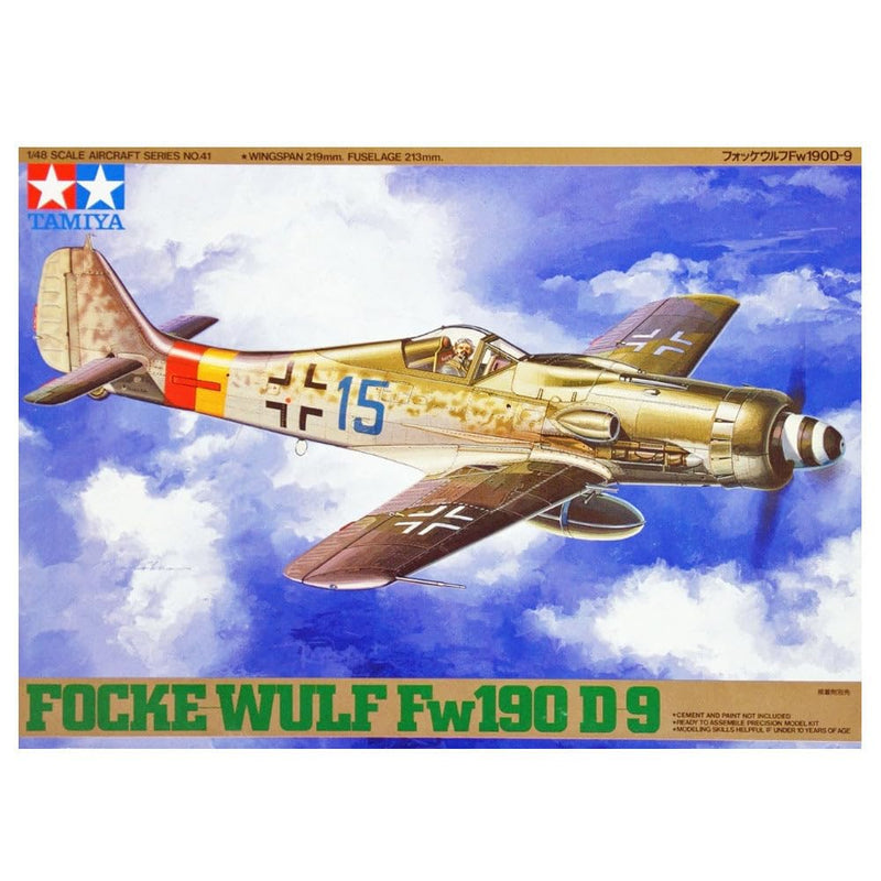 TAMIYA 300061041 - 1:48 WWII The German Focke Wulf, Fw190 D-9