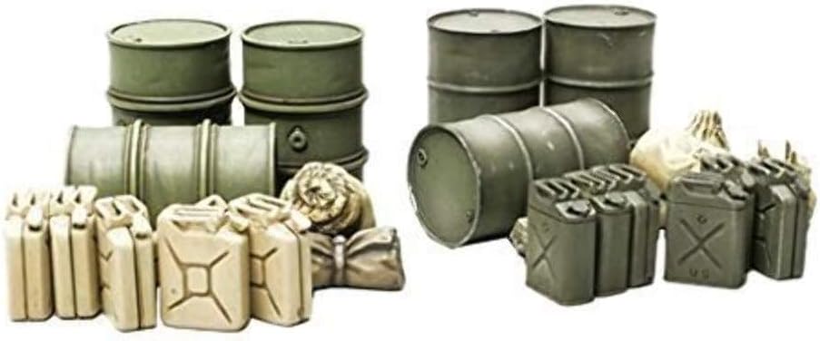 Tamiya Models Jerry Can and Oil Drum Set