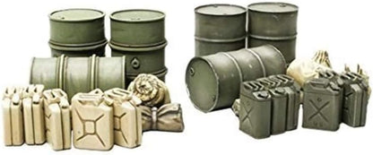 Tamiya Models Jerry Can and Oil Drum Set
