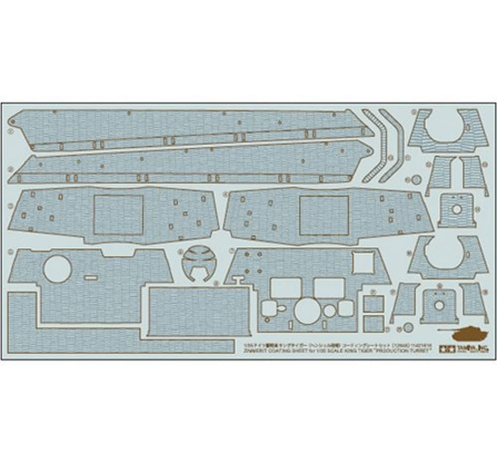 Tamiya Zimmerit 300012648-1:35 Bow Royal Tiger Henschel