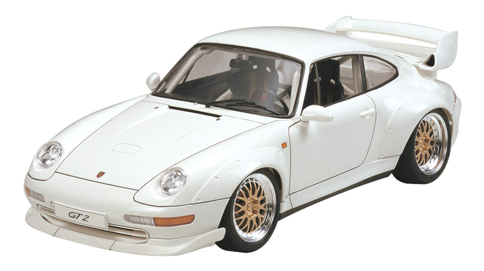 Tamiya GT2 at 1:24, Porsche 911 Kit de Modelo, Color Blanco, S (T2M 24247
