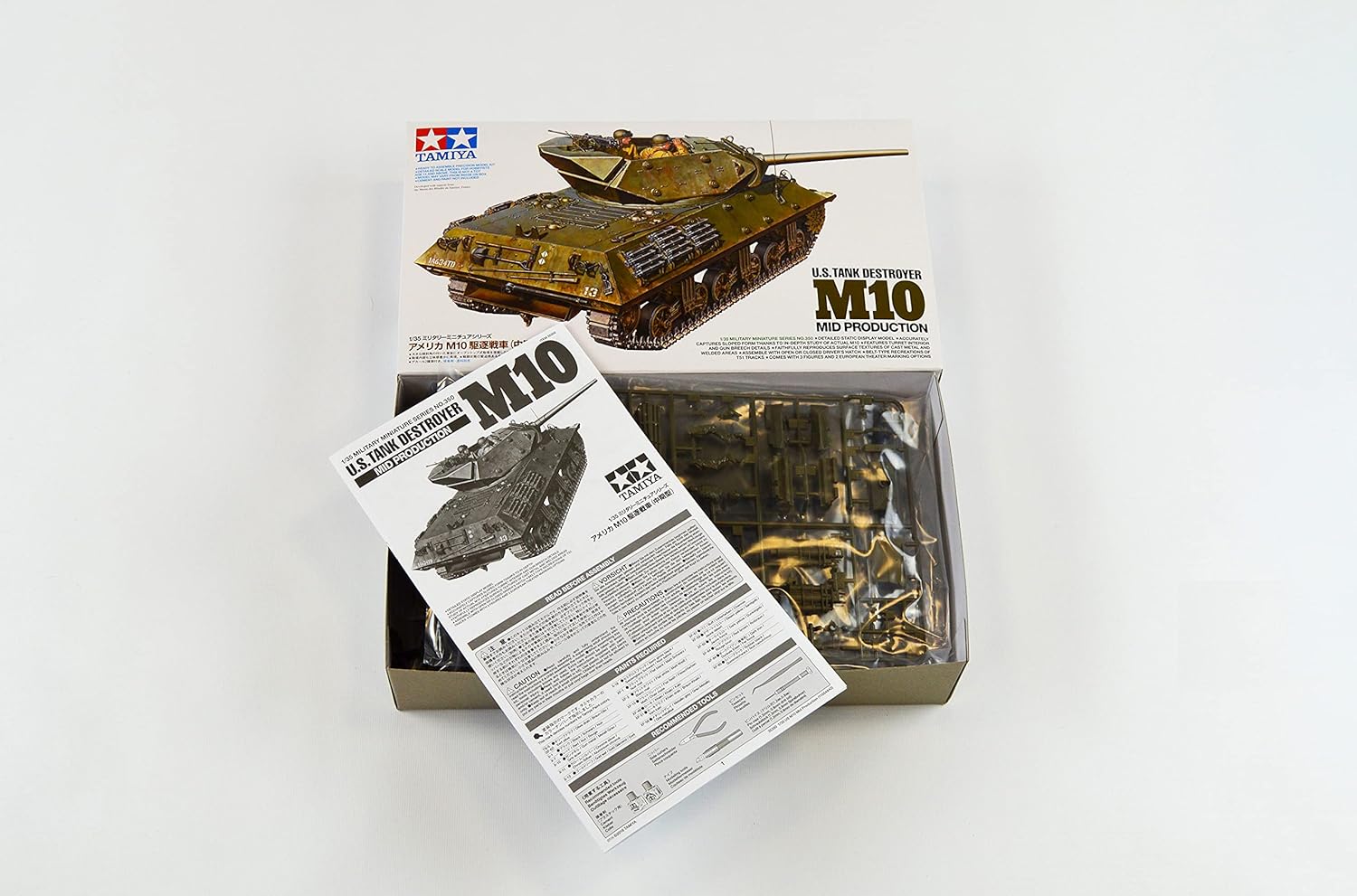 Tamiya 35350 1/35 US Tank Destroyer M10 Mid Prod Plastic Model Kit