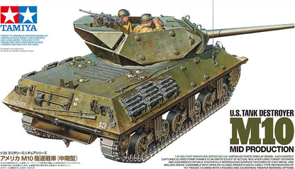 Tamiya 35350 1/35 US Tank Destroyer M10 Mid Prod Plastic Model Kit