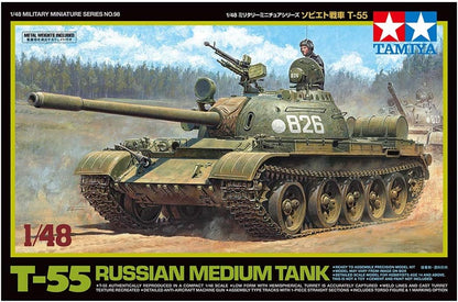 TAMIYA 32598 Russian Medium Tank T55 1:48 Plastic Model Kit