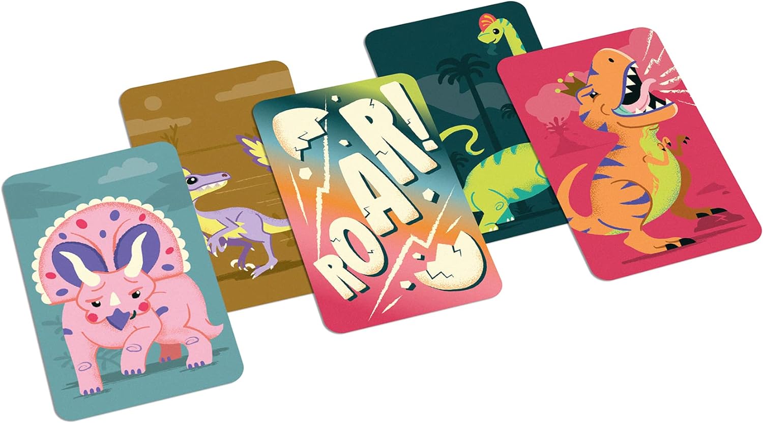 Ridley's Games: Roarsome! - The Dino-Matching Card Game for Dinosaur Lovers - Card Case Made from Corn Starch and is 100% recycleable - Family Game Night Favorite -Ages 6+ | 15-Minutes