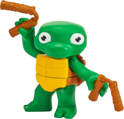Teenage Mutant Ninja Turtles 83291 Turtle Tots Action Figure 2-Pack Featuring Michelangelo and Raphael. Ideal Present for Boys 4 to 7 Years and TMNT Fans