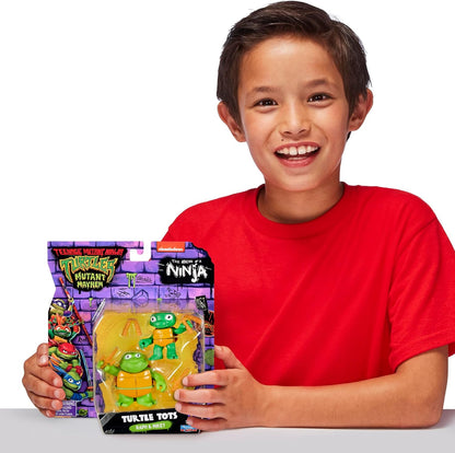 Teenage Mutant Ninja Turtles 83291 Turtle Tots Action Figure 2-Pack Featuring Michelangelo and Raphael. Ideal Present for Boys 4 to 7 Years and TMNT Fans