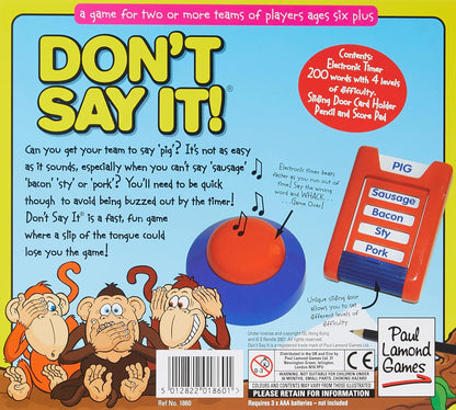 Don't Say It