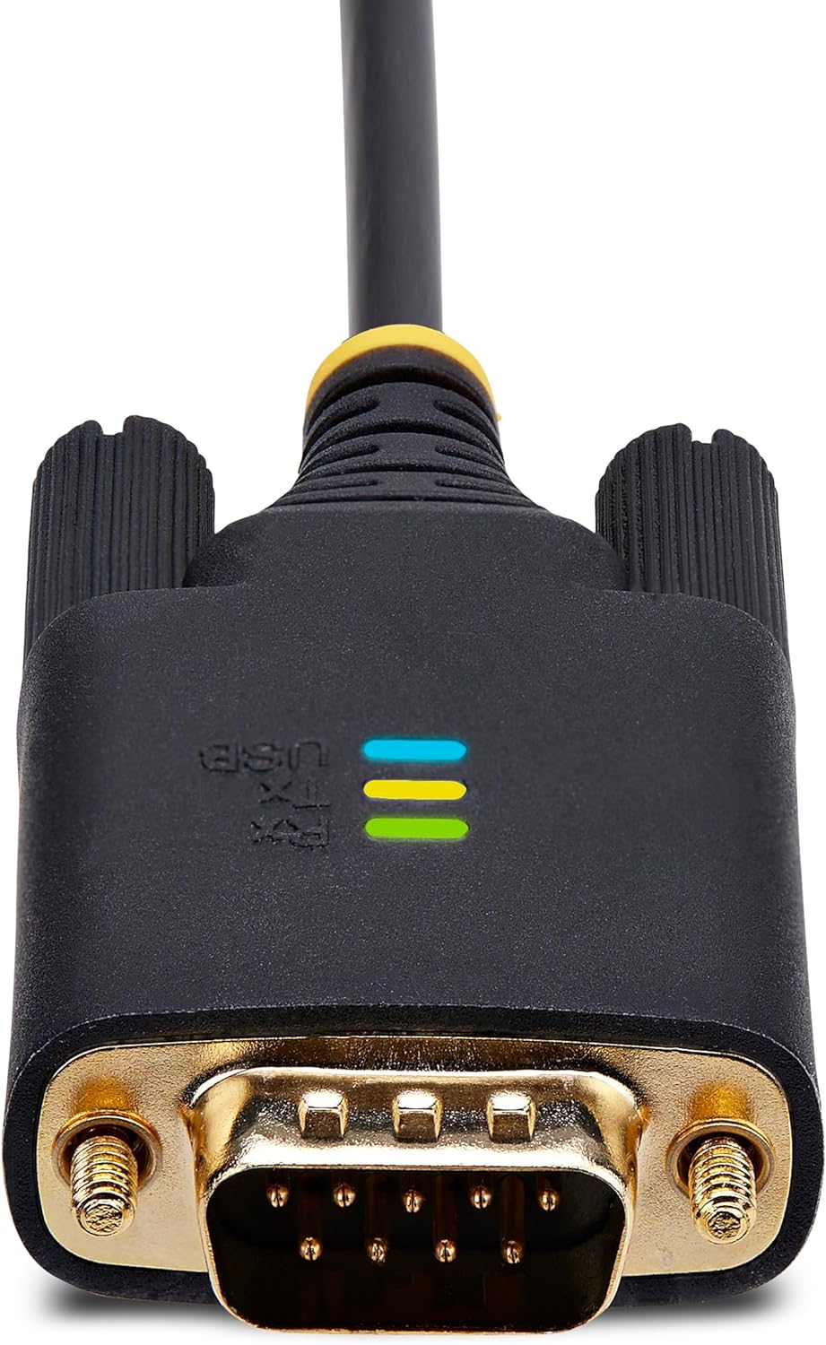 StarTech.com 3ft (1m) USB to Serial Adapter Cable, COM Retention, FTDI, USB-A to DB9 RS232, Interchangeable DB9 Screws/Nuts