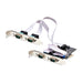 StarTech.com 4-Port Serial PCIe Card, Quad-Port PCI Express to RS232/RS422/RS485 DB9 Serial Card, Standard/Low-Profile Brackets, 16C1050 UART, ESD Protection, Windows/Linux (PS74ADF-SERIAL-CARD