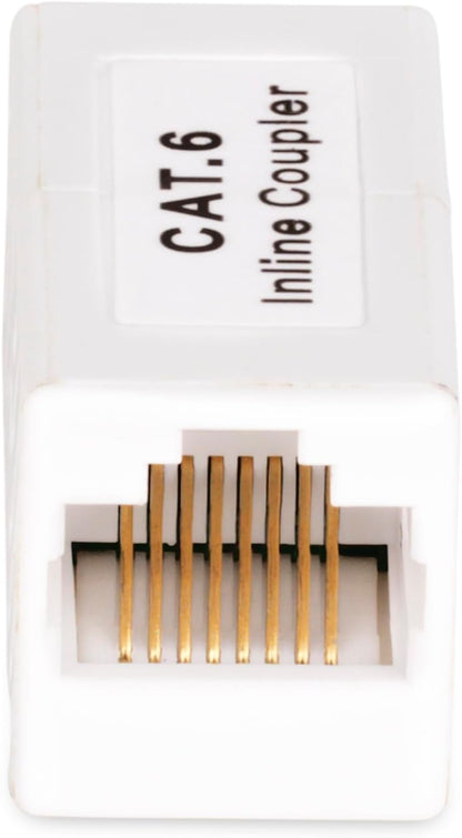 StarTech.com RJ45 Coupler, Inline Cat6 Coupler, Female to Female (F/F) T568 Connector, Unshielded Ethernet Cable Extension