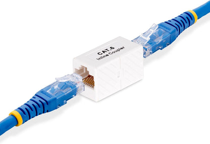 StarTech.com RJ45 Coupler, Inline Cat6 Coupler, Female to Female (F/F) T568 Connector, Unshielded Ethernet Cable Extension