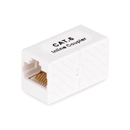 StarTech.com RJ45 Coupler 5-Pack, Inline Cat6 Coupler, Female to Female (F/F) T568 Connector, Unshielded Cat6 Cable Extension
