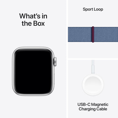Apple Watch Se (Gps) - 2Nd Generation - 40 Mm - Silver Aluminium - Smart Watch With Sport Loop - Textile - Winter Blue -