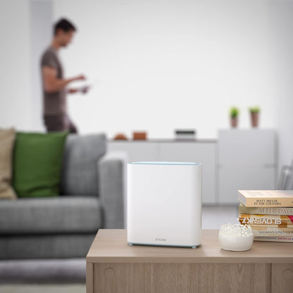 D-Link M32-2 EAGLE PRO AI Wi-FI 6 AX3200 Mesh System (2-Pack) with AI Wi-Fi/Traffic Optimiser, AI Parental Control, Gigabit Ports, MU-MIMO, 1024 QAM, OFDMA, WPA3, Works with Alexa/Google Assistant EAGLE PRO AI MESH Ai Mesh AX3200 - 2 nodes