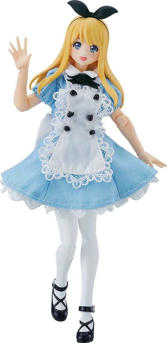 Max Factory Original Character figurine Figma Female Body (Alice) with Dress and Apron Outfit 13 cm