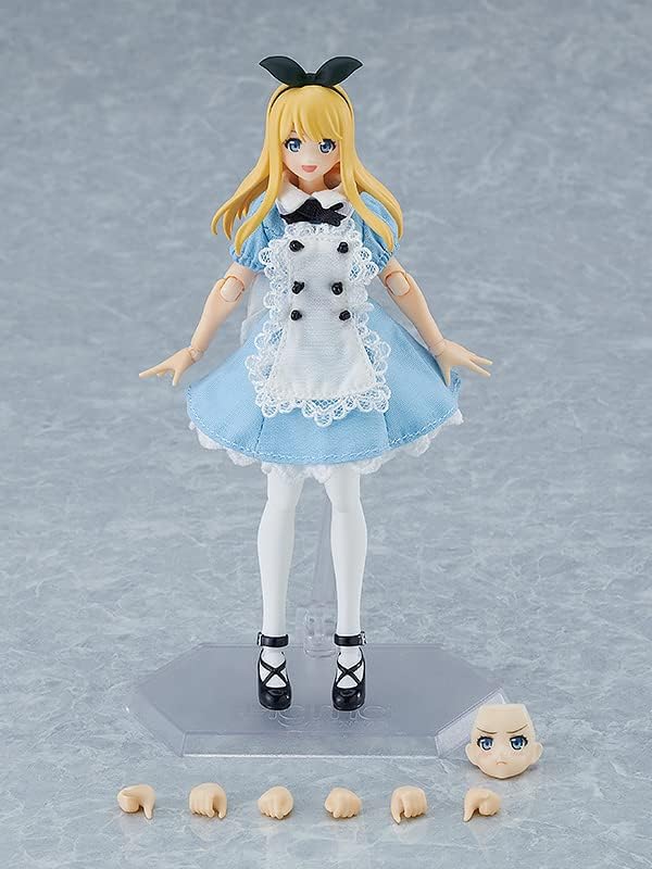 Max Factory Original Character figurine Figma Female Body (Alice) with Dress and Apron Outfit 13 cm