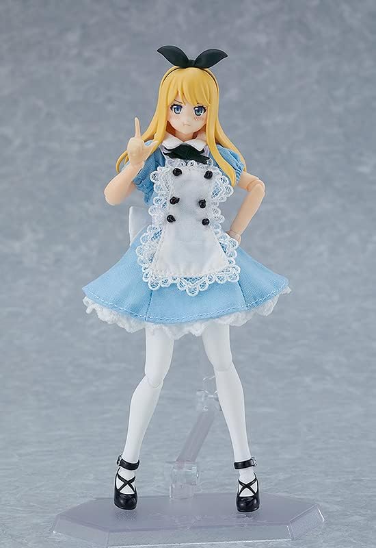 Max Factory Original Character figurine Figma Female Body (Alice) with Dress and Apron Outfit 13 cm