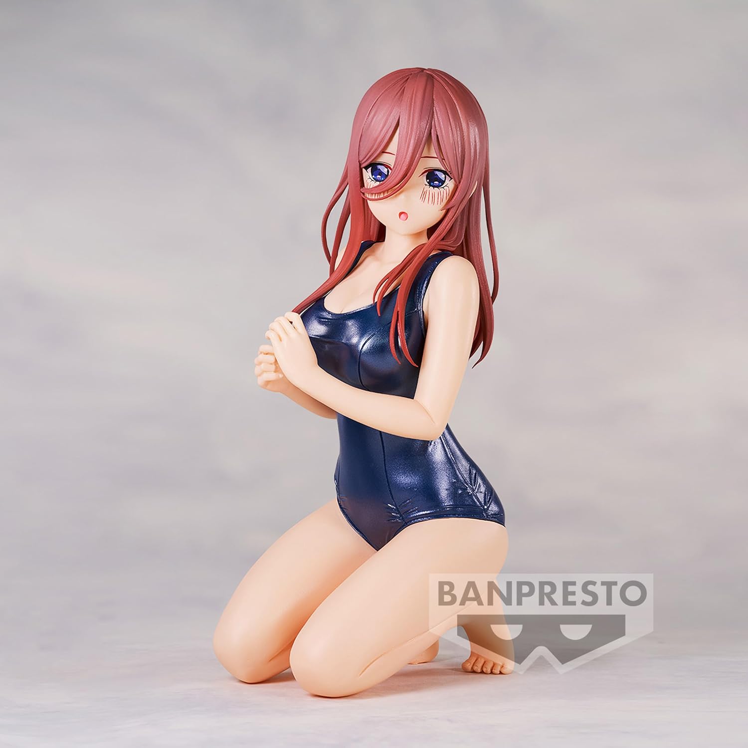Banpresto BP88552P Miku Nakano Action Figure, School Style Ver. The Quintessential Quintuplets Movie, Celestial VIVIVI, 12 cm, Multicoloured