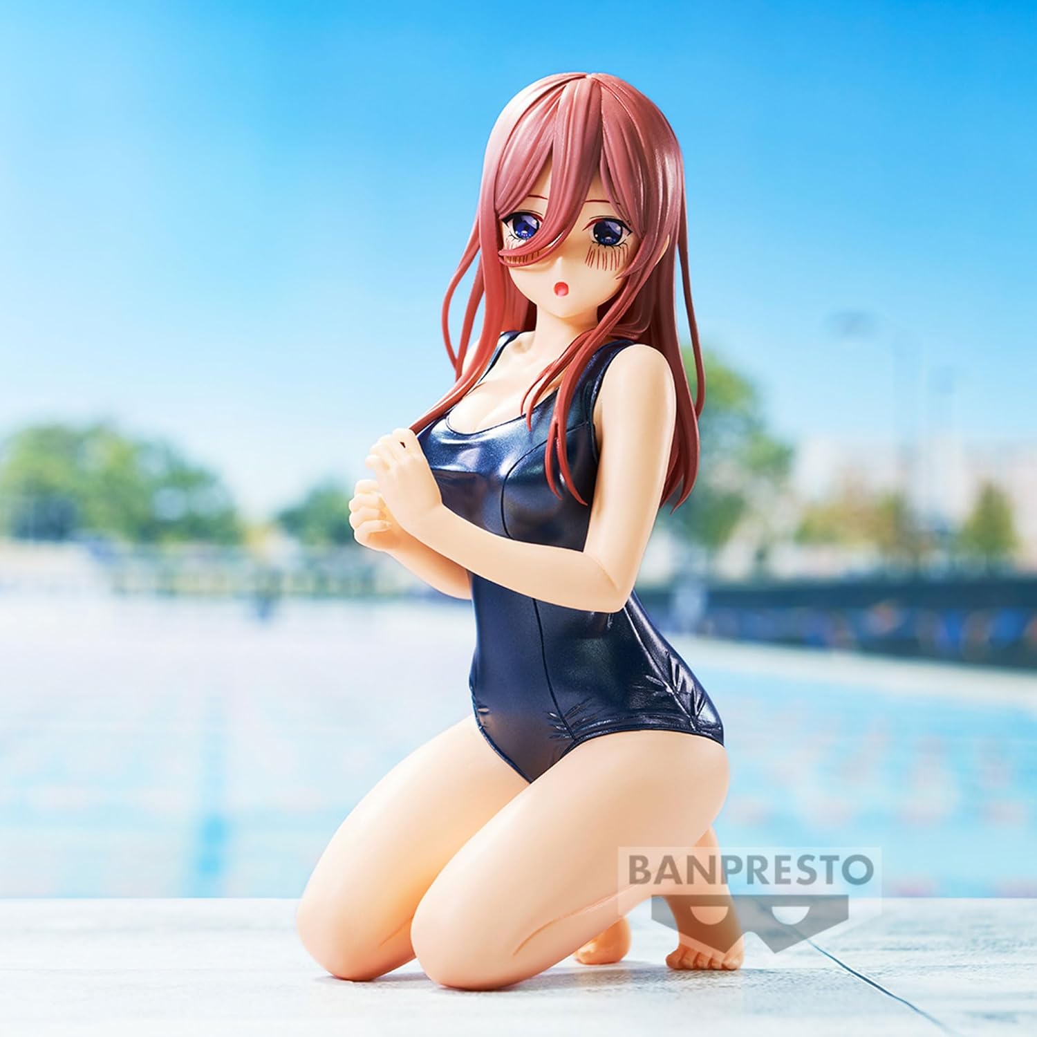 Banpresto BP88552P Miku Nakano Action Figure, School Style Ver. The Quintessential Quintuplets Movie, Celestial VIVIVI, 12 cm, Multicoloured