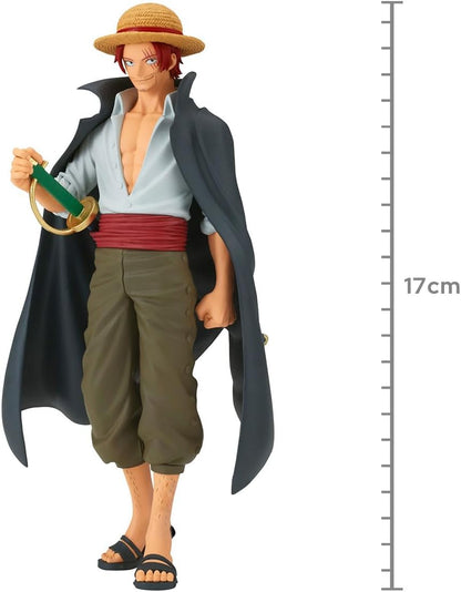 Banpresto BP88605P Shanks Action Figure, One Piece, Dxf The Grandline Series, 6.75-Inch, Multicolor