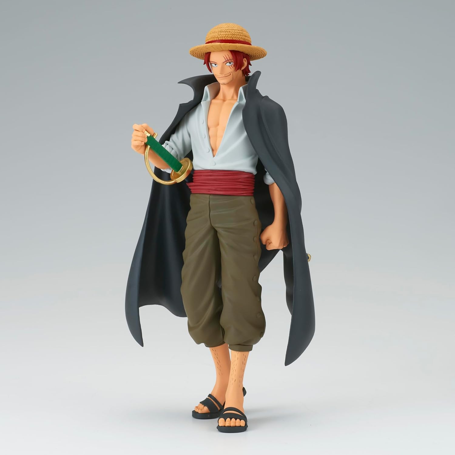 Banpresto BP88605P Shanks Action Figure, One Piece, Dxf The Grandline Series, 6.75-Inch, Multicolor