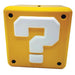 Super Mario Spardose (Fragezeichen-Block-Design), gelbe Mystery-Block-Münzbox, Super Mario Geschenk, H12,3 x B15 x L15 cm Sparschwein – offizielles Merchandise