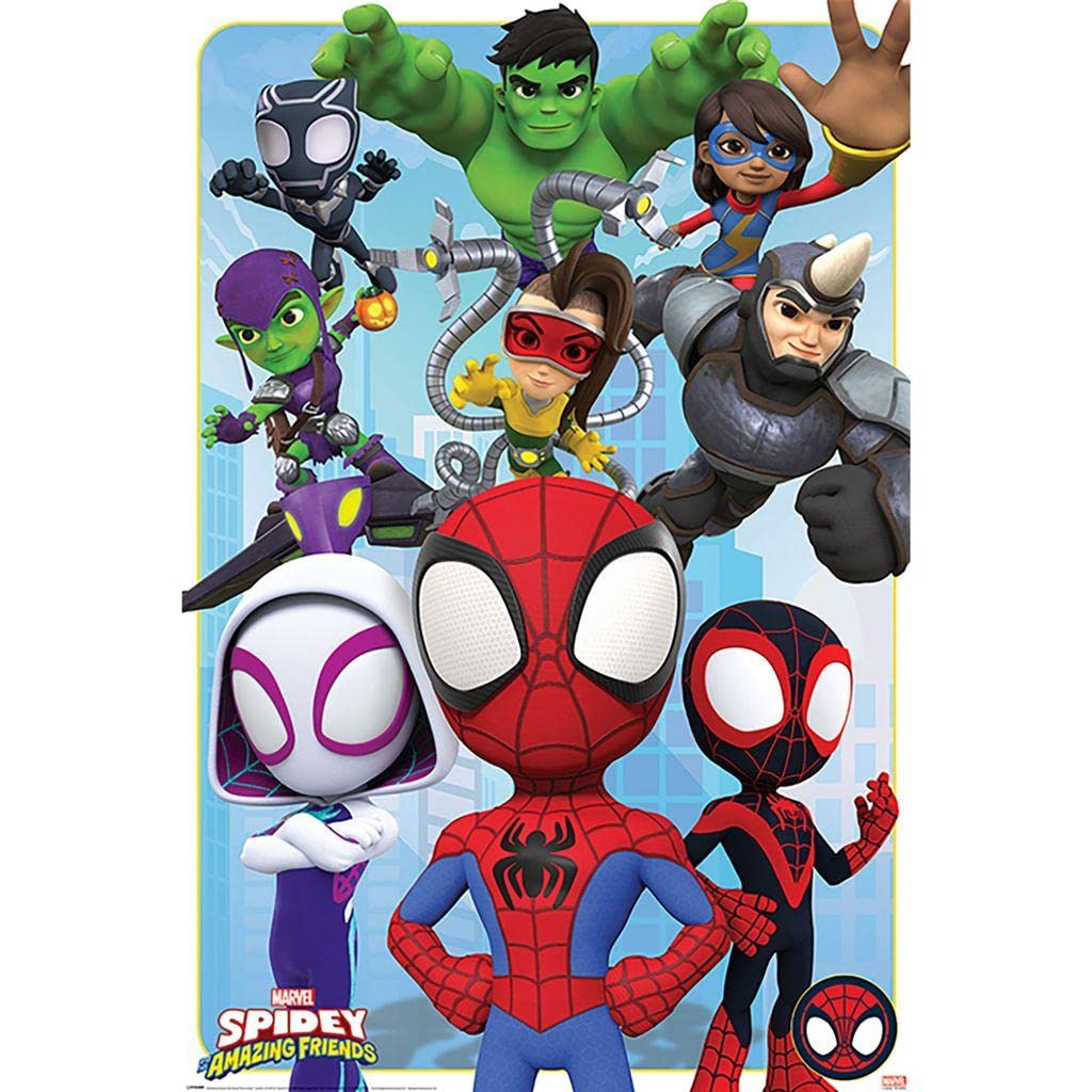 Spidey And His Amazing Friends Poster Goodies And Baddies