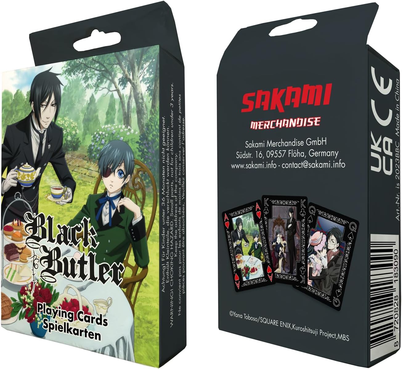 Black Butler jeu de cartes à jouer