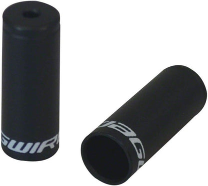 Jagwire aluminium Open Gear End Cap Casing Black 4 mm 50 Pieces