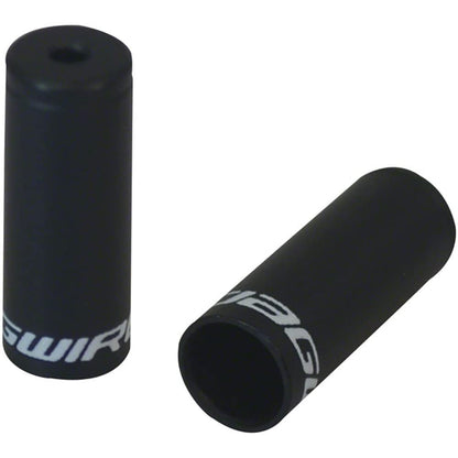 Jagwire aluminium Open Gear End Cap Casing Black 4 mm 50 Pieces