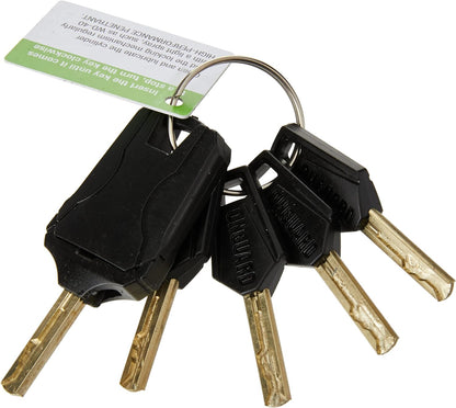 On-Guard Bulldog 8009 Keyed Shackle Lock - Black, 11.5 x 29.2 cm