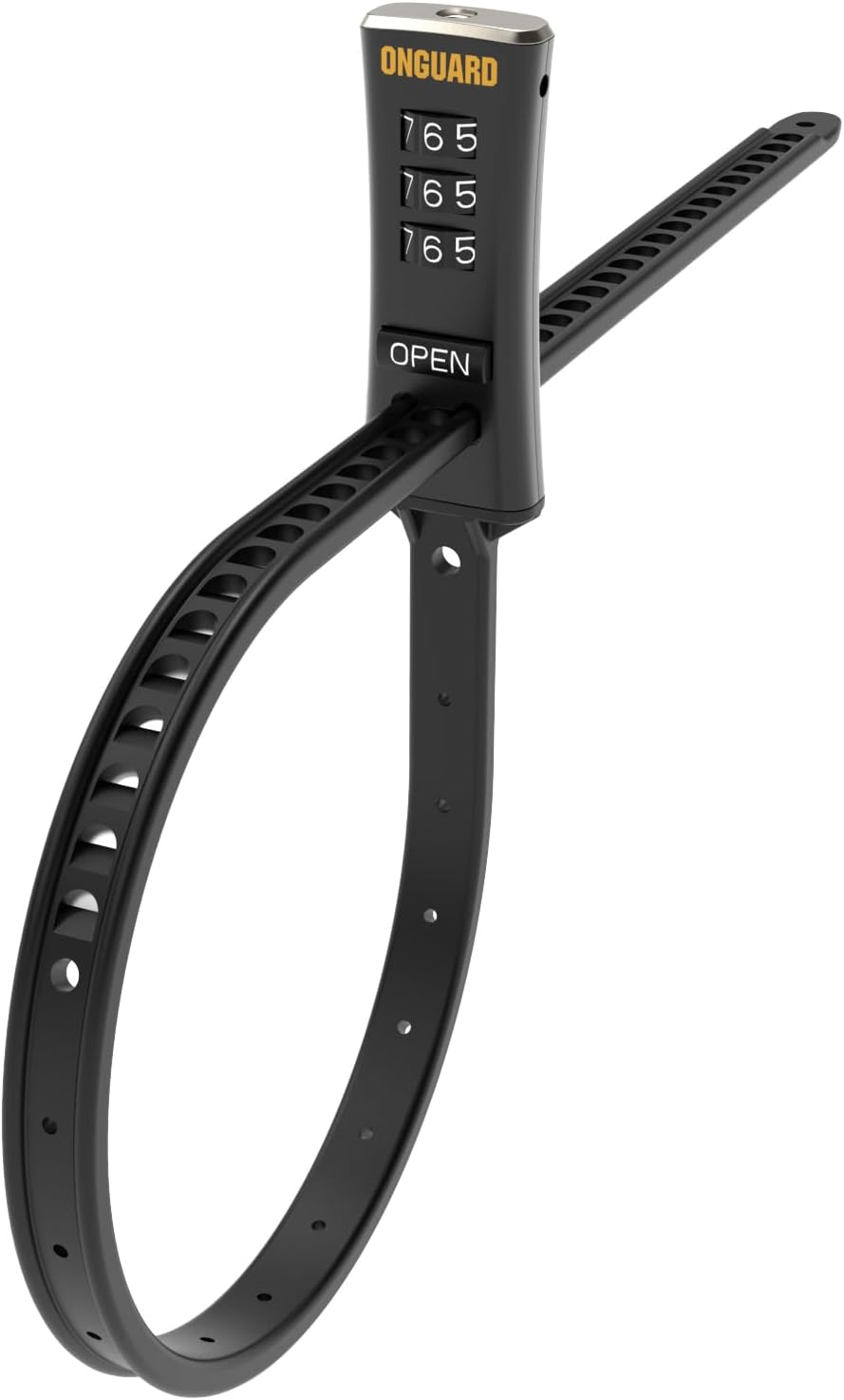 Wanmxinein Onguard Zip 8079 Kabelschloss, Doppelpack, 56 cm, Schwarz und Gelb