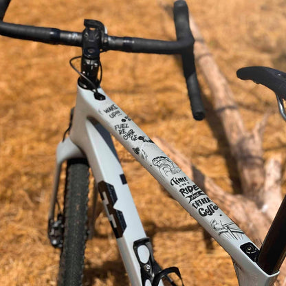 All Mountain Style | Road Bike Frame Protector and Gravel | High Strength Adhesive PVC Material | Prevents Scratches and Marks from Bumps on Your Bike Frame