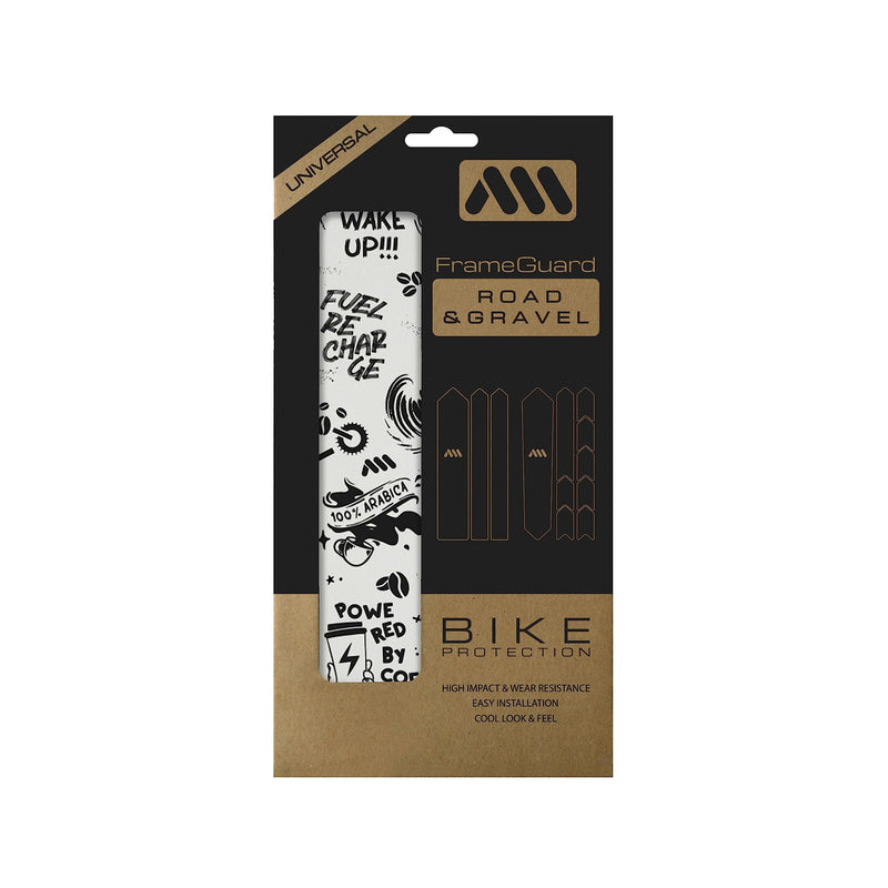 All Mountain Style | Road Bike Frame Protector and Gravel | High Strength Adhesive PVC Material | Prevents Scratches and Marks from Bumps on Your Bike Frame