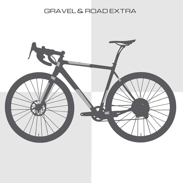 All Mountain Style | Road Bike Frame Protector and Gravel | High Strength Adhesive PVC Material | Prevents Scratches and Marks from Bumps on Your Bike Frame