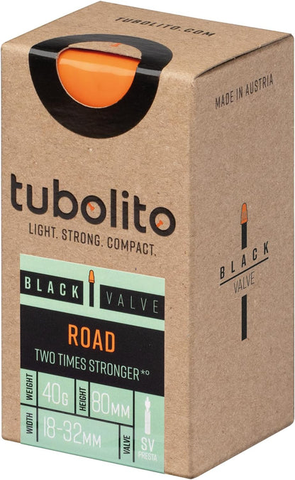 Tubolito Tubo Road 700x18-32mm 80mm Presta Black Valve