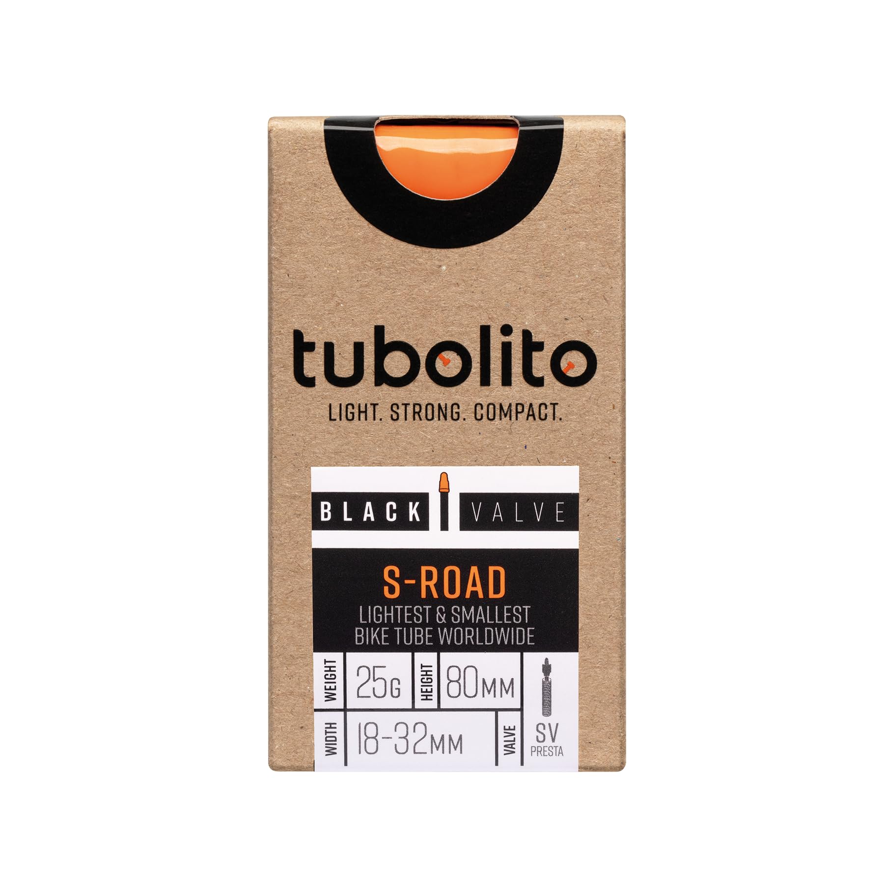 Tubolito S-Tubo Road 700x18-32mm 80mm Presta Black Valve
