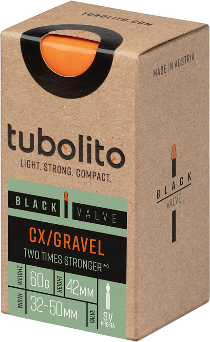Tubolito Tubo CX/Gravel 700x32-50mm 42mm Presta Black Valve