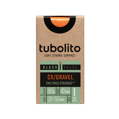 Tubolito Tubo CX/Gravel 700x32-50mm 42mm Presta Black Valve