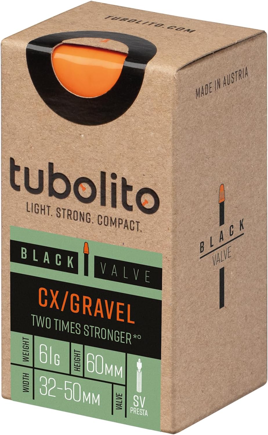 Tubolito CX/Gravel 700C x 32-50mm, 42mm / 60mm Presta Valve | Light, Strong & Compact | Rim & Disc Brake Compatibility