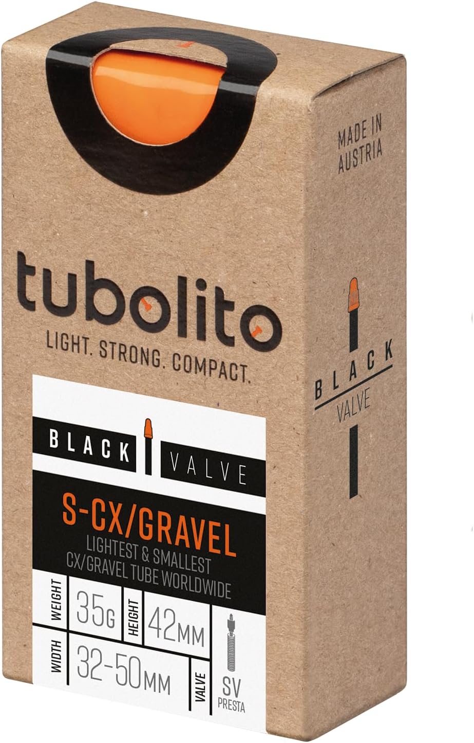 Tubolito S-Tubo Inner Tube CX/Gravel 700x32-50mm 42mm Presta Black Valve